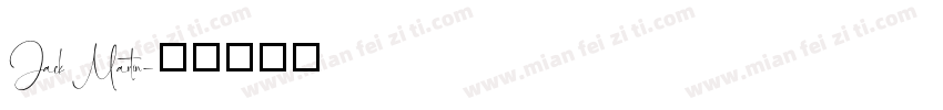 Jack Martin字体转换